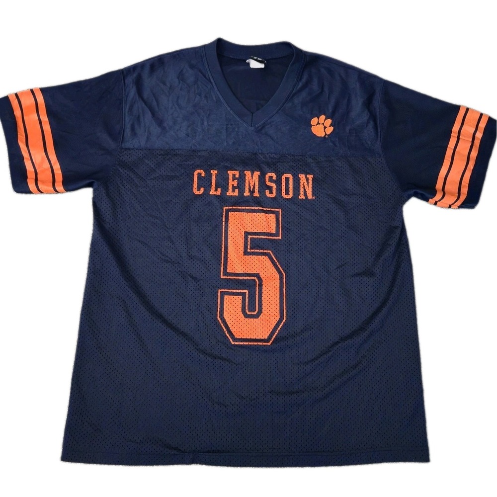 Vintage 90s Clemson Tigers Football Jersey Size XL Signal College Athleisure